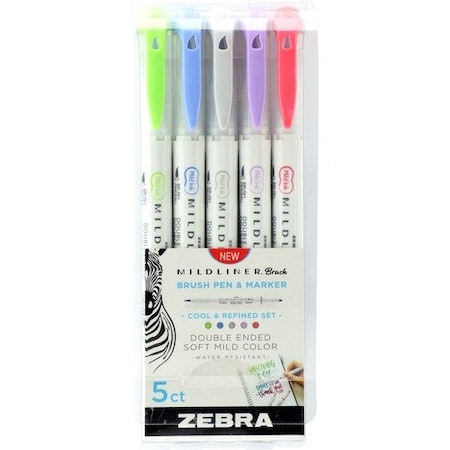 Zebra Pen Cool/Refined, 1/2inx7/10x5-3/5in, AST,  ZEB79205